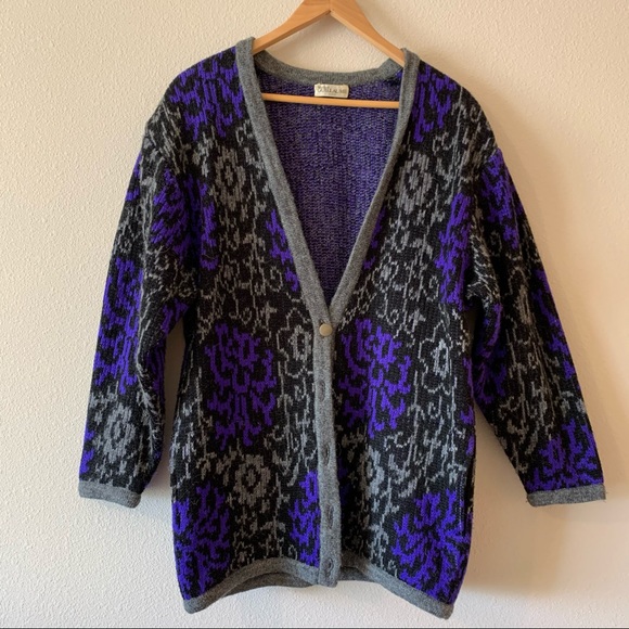 Vintage Sweaters - Vintage Cardigan Size Large